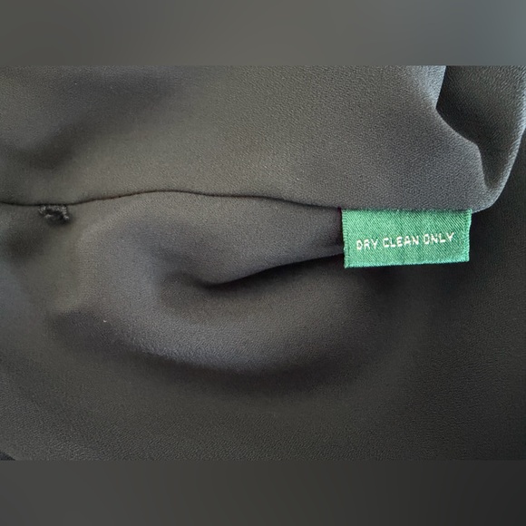 Ralph Lauren 100% Silk Black A-Line Midi Skirt Women’s 10 Medium - Picture 8 of 8